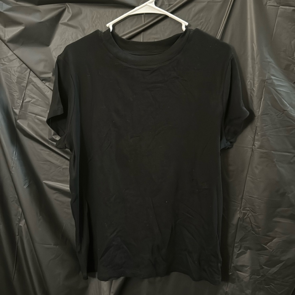 Plain black ribbed t shirt, $15 for 2 shirts